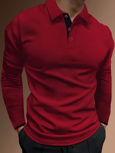 Arvin | Long-Sleeve Polo Shirt (1+1 FREE)