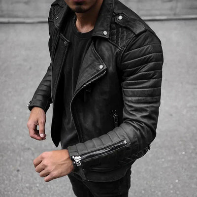 Melle | Quilted Leather Jacket