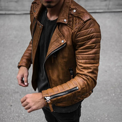 Melle | Quilted Leather Jacket