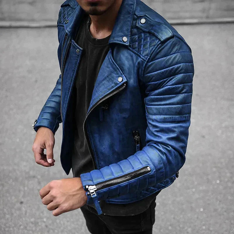 Melle | Quilted Leather Jacket