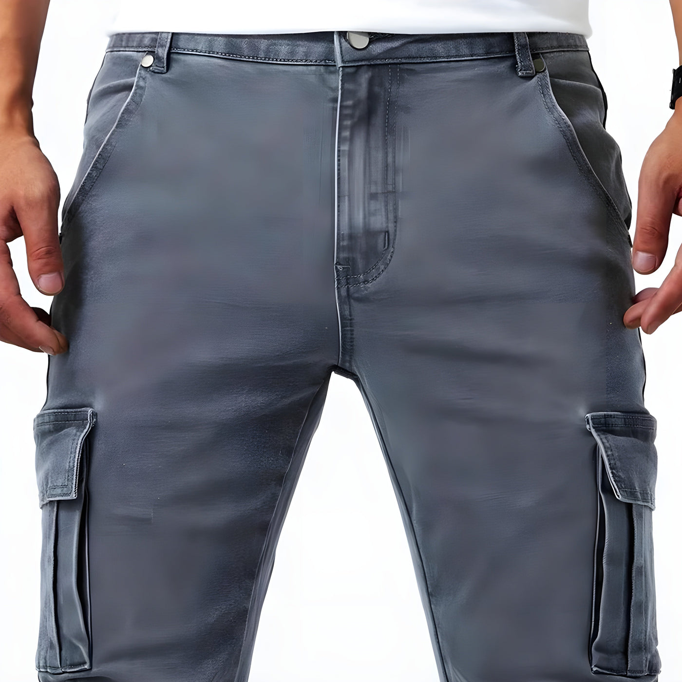 Elijah | Elastic Denim Cargo Pants (1+1 FREE)