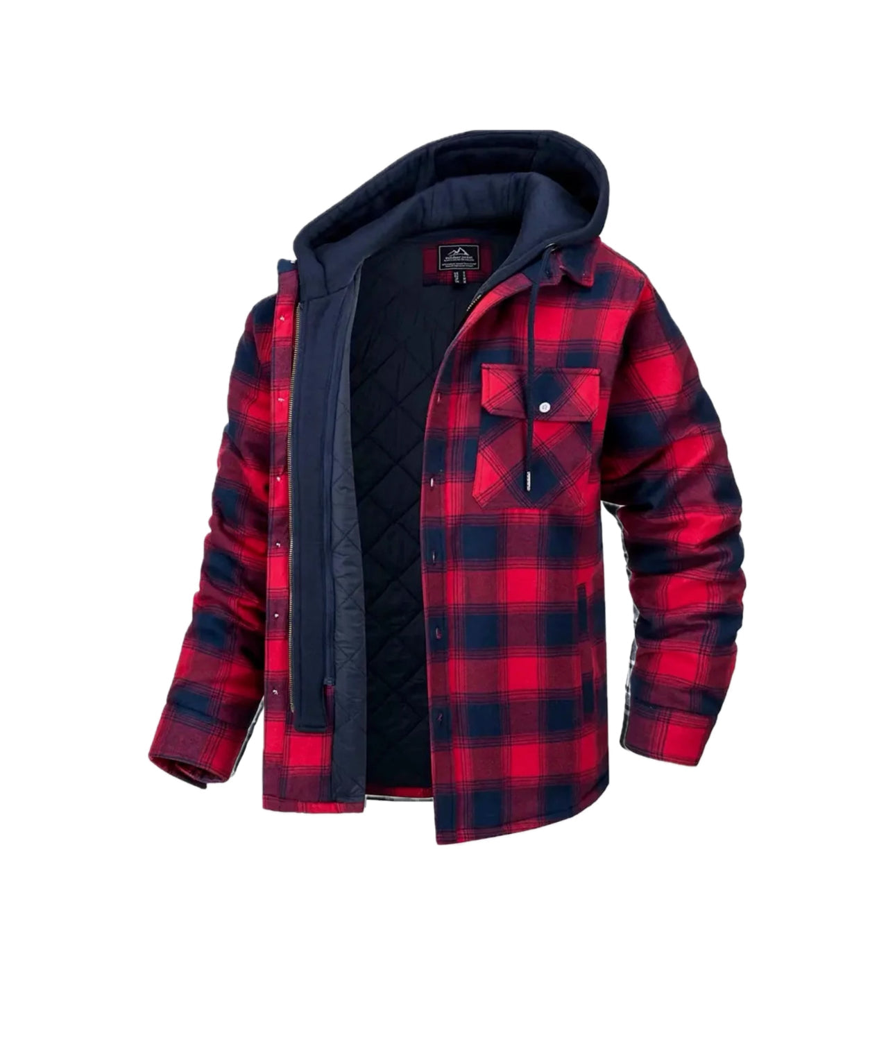 Amos | Quilted Hooded Flannel Jacket