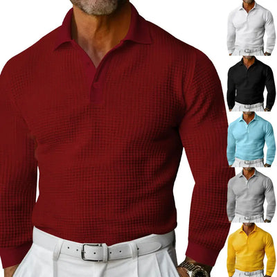 Adam | Long Sleeve Polo Shirt (1+1 FREE)