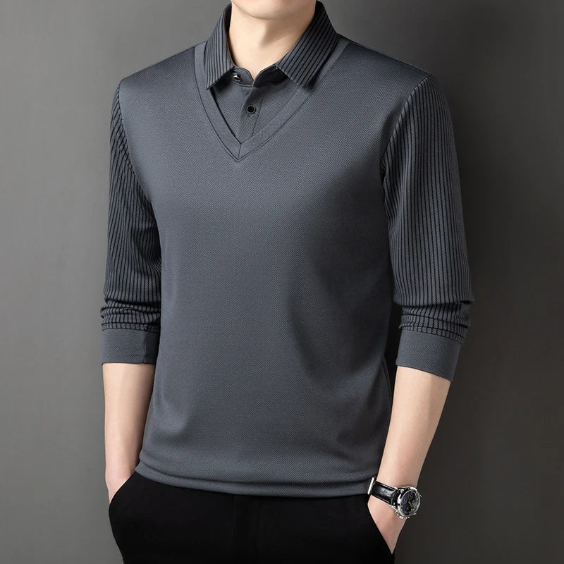 Samuel | Korean Style Long Sleeve Shirt