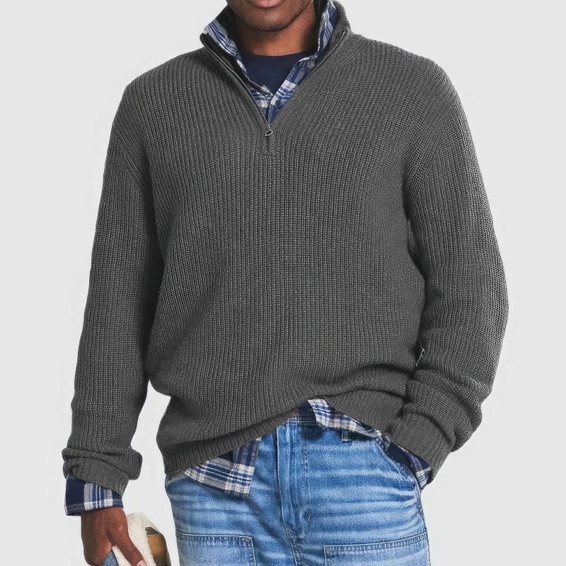 Edmund | Zip Collar Sweater