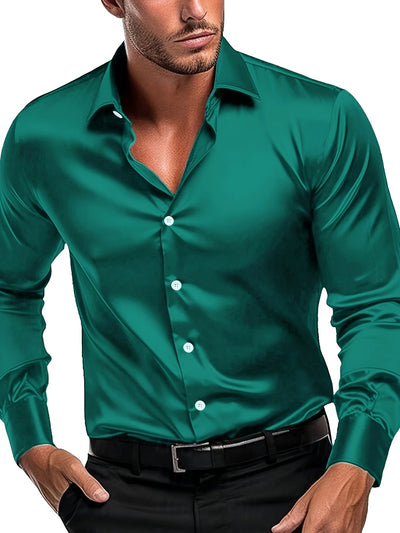 Finn | Elegant Satin Shirt